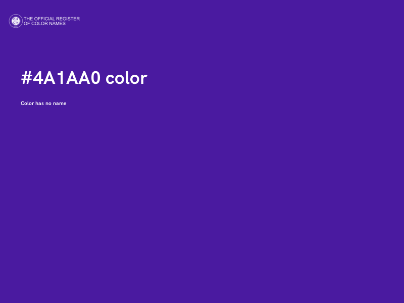 #4A1AA0 color image