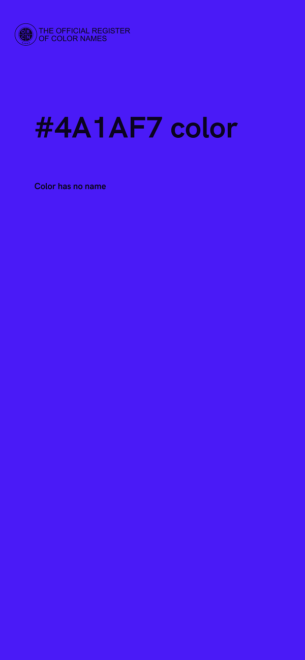 #4A1AF7 color image