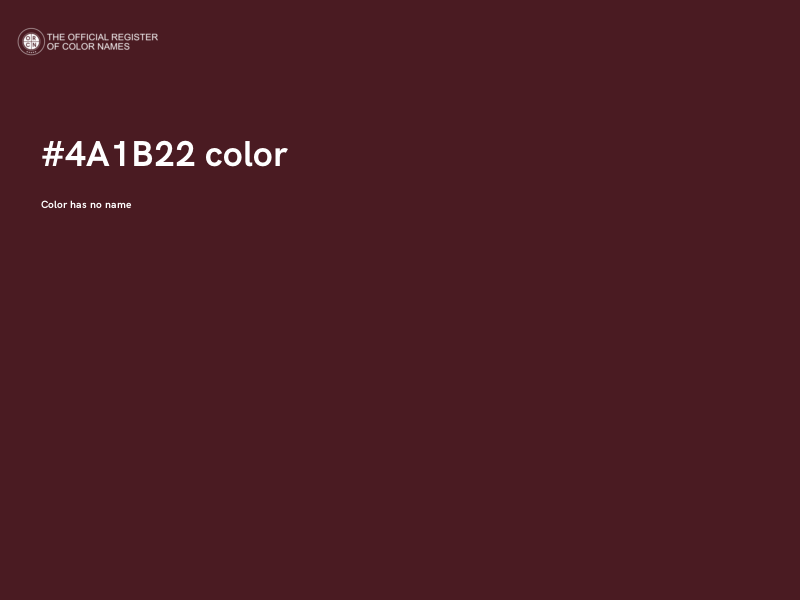 #4A1B22 color image