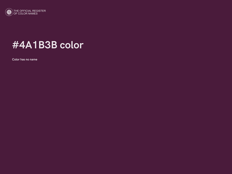 #4A1B3B color image