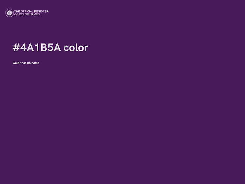 #4A1B5A color image