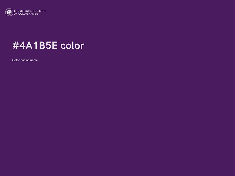 #4A1B5E color image