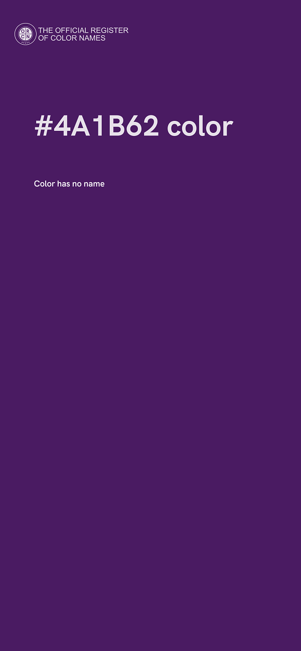 #4A1B62 color image