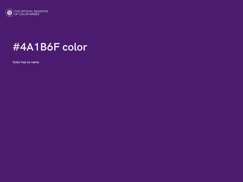 #4A1B6F color image