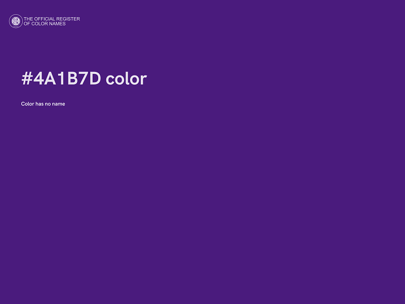 #4A1B7D color image