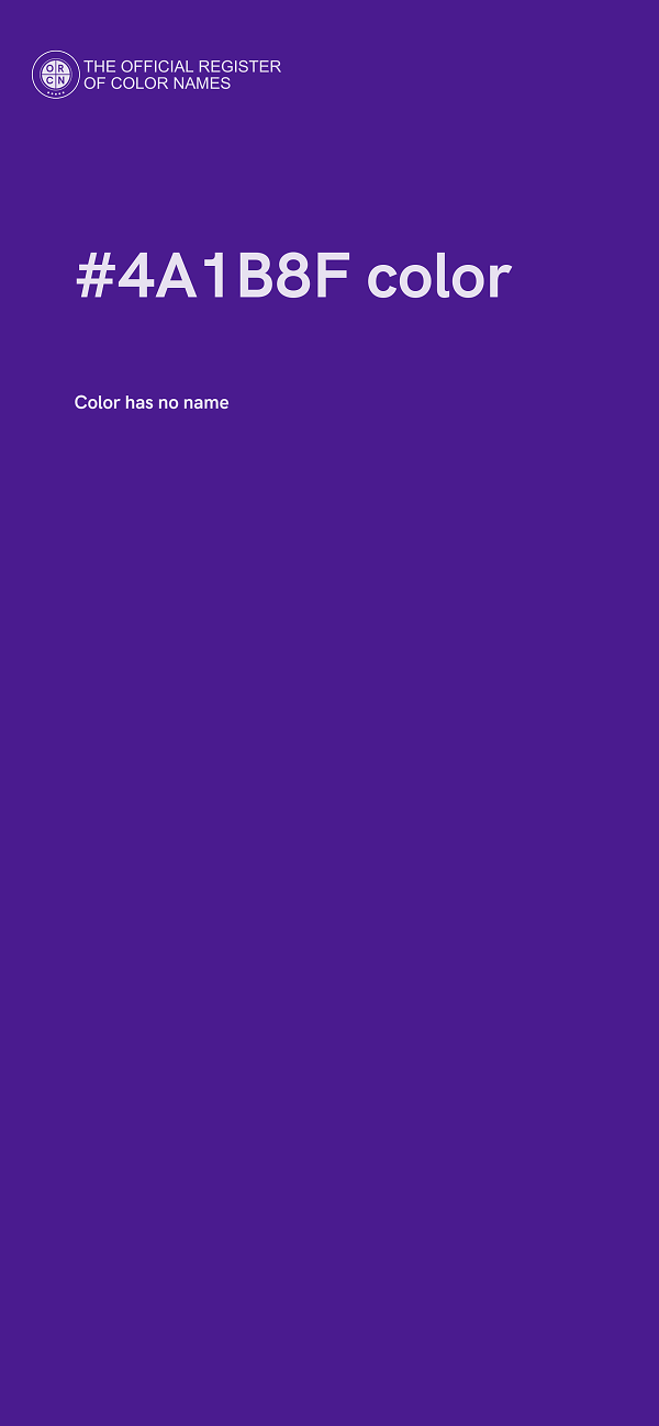 #4A1B8F color image