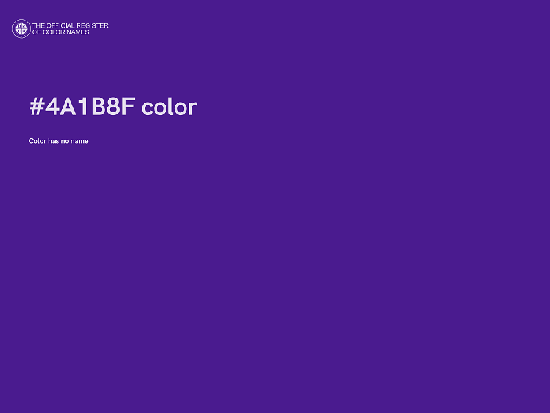#4A1B8F color image