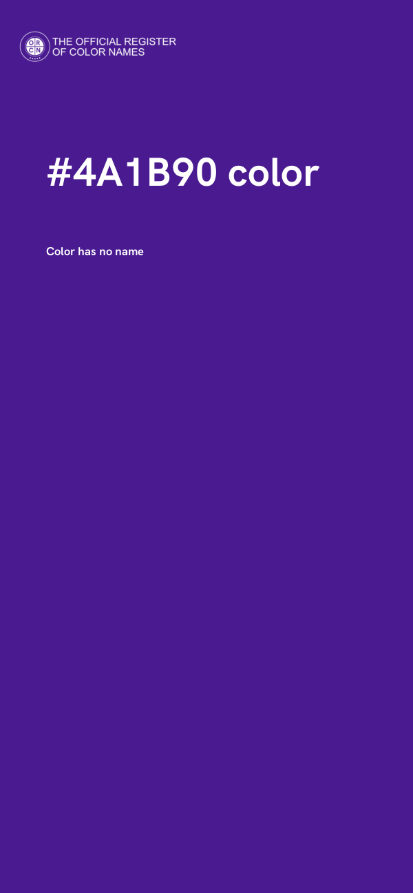 #4A1B90 color image