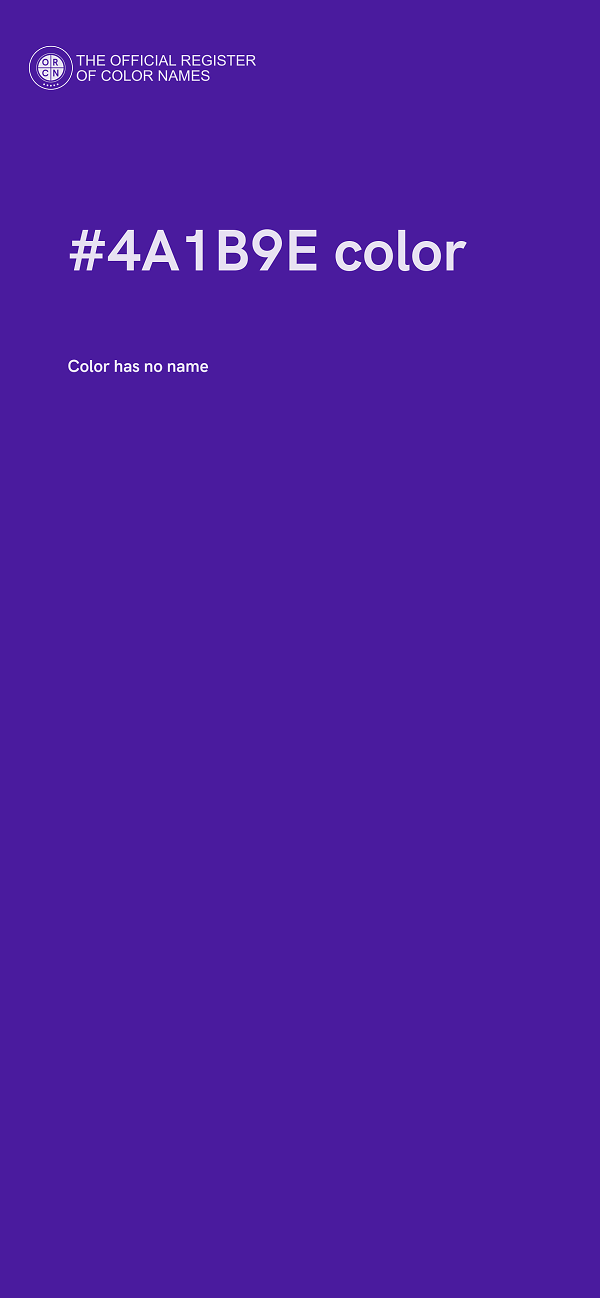 #4A1B9E color image