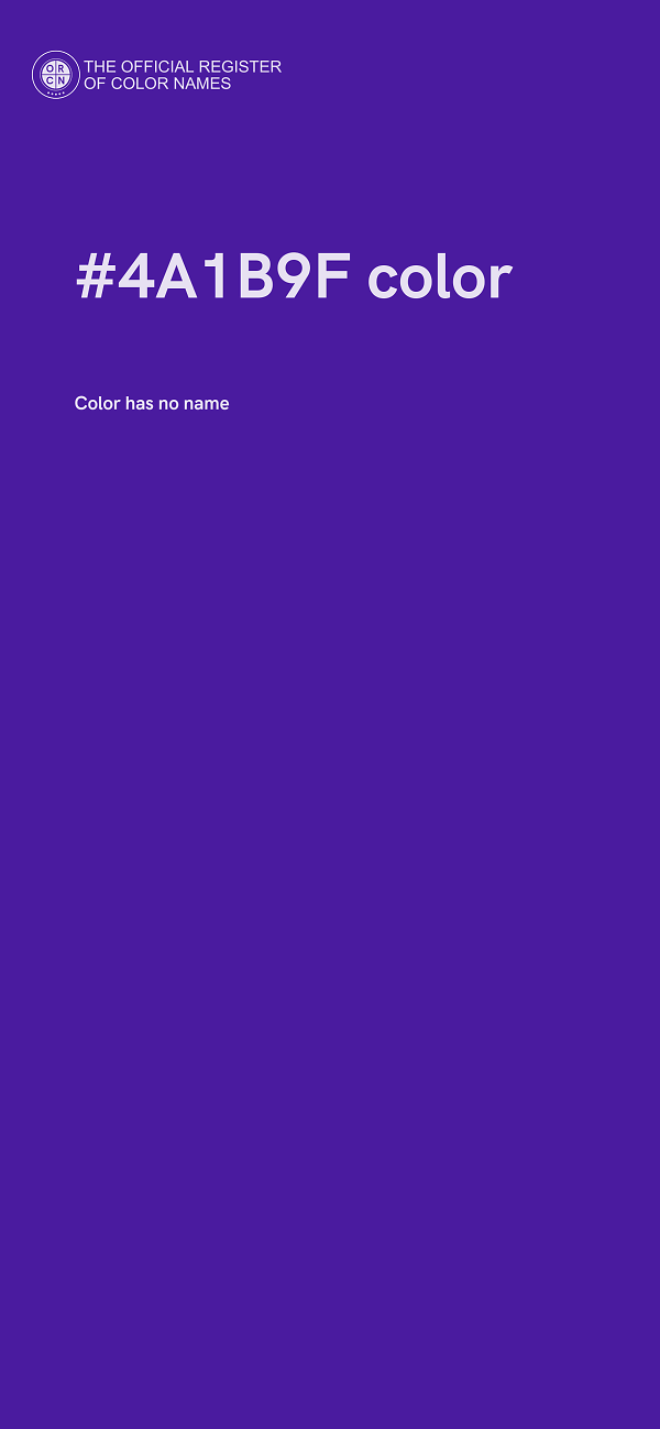 #4A1B9F color image