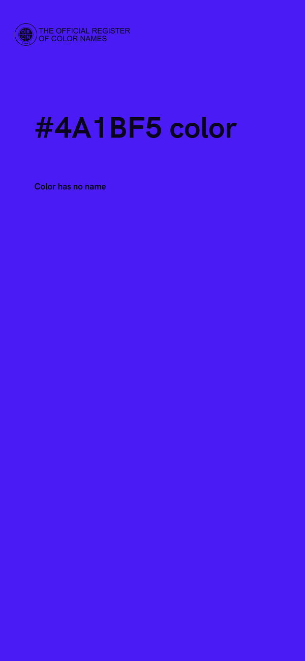 #4A1BF5 color image