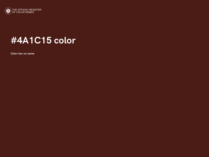 #4A1C15 color image