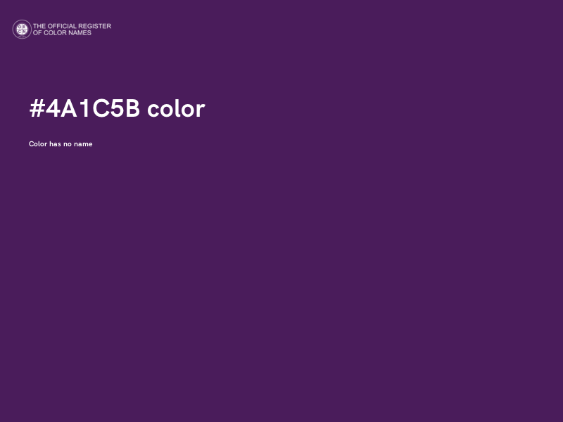 #4A1C5B color image