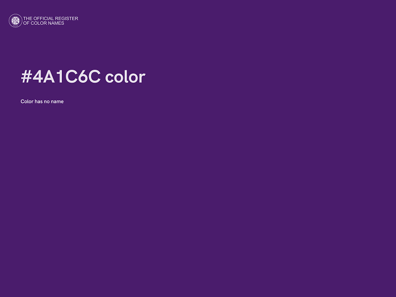 #4A1C6C color image