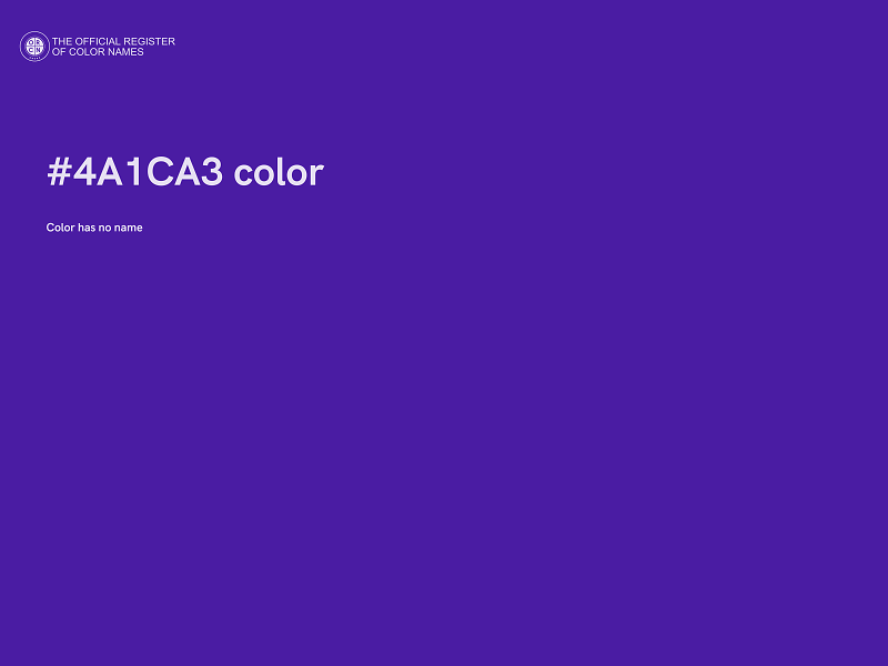 #4A1CA3 color image