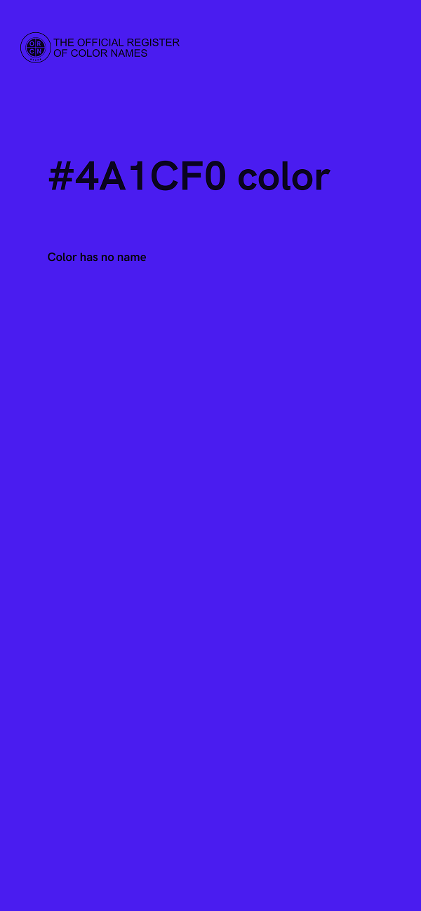 #4A1CF0 color image