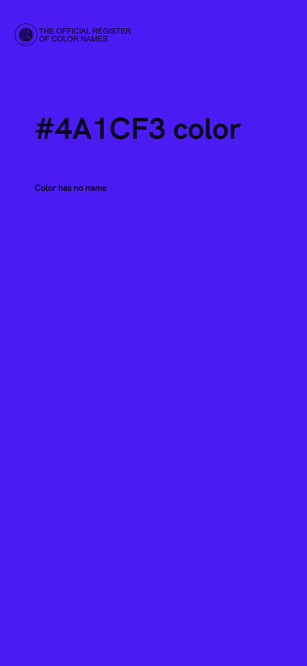 #4A1CF3 color image