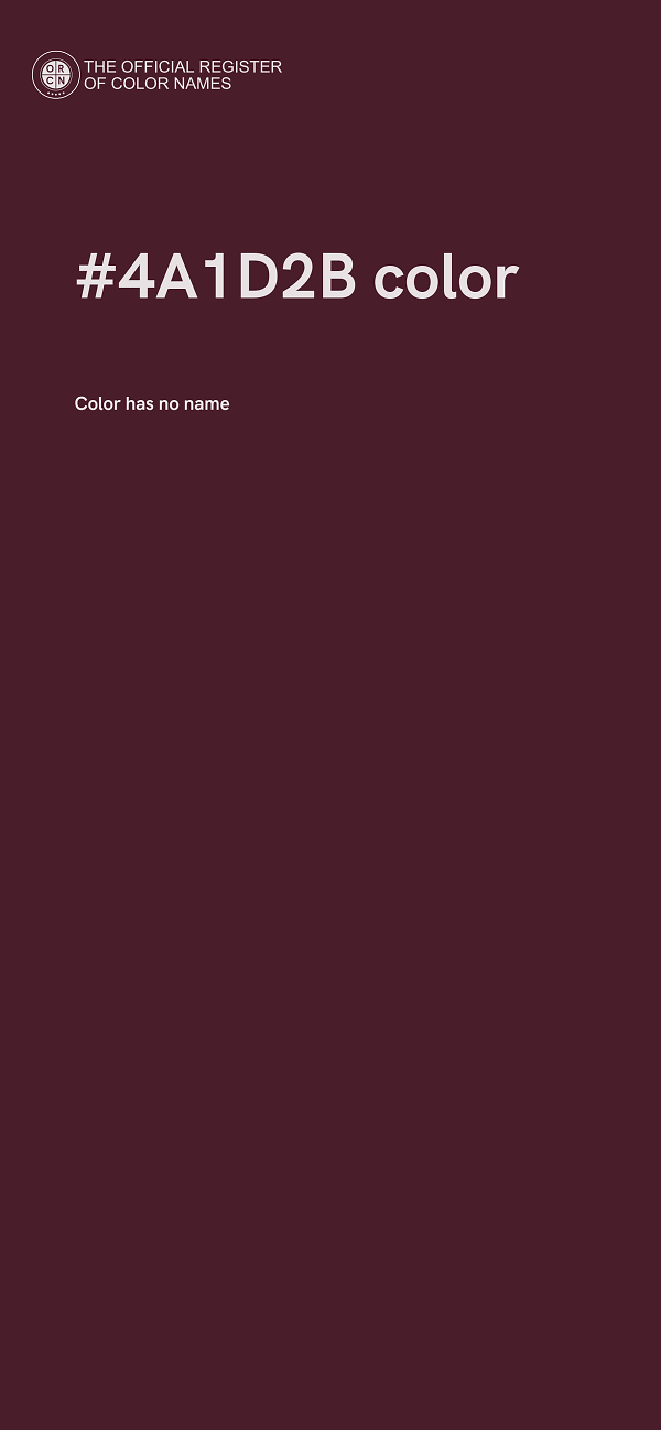 #4A1D2B color image