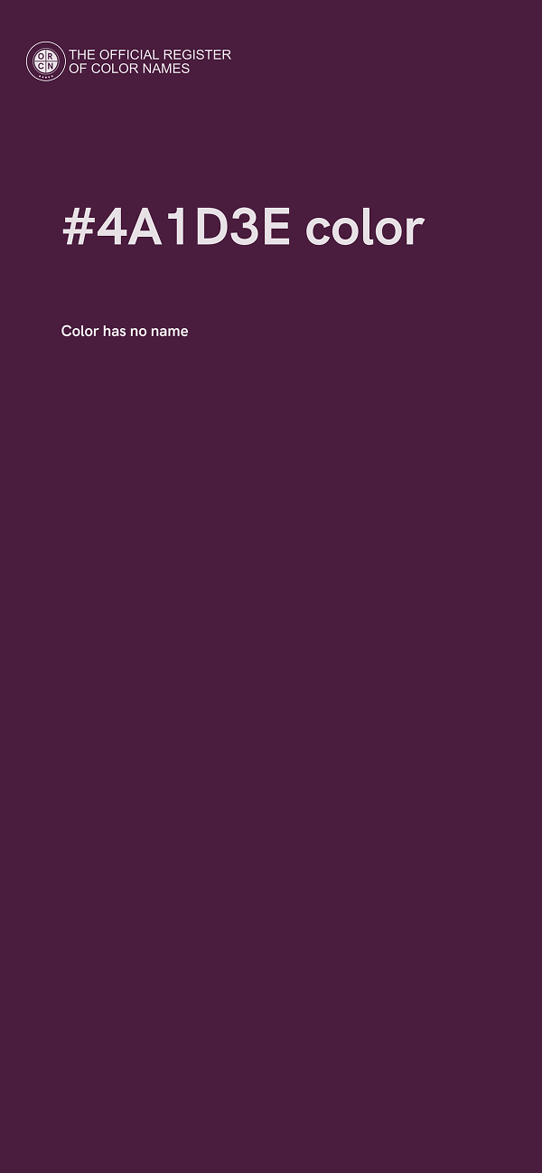 #4A1D3E color image