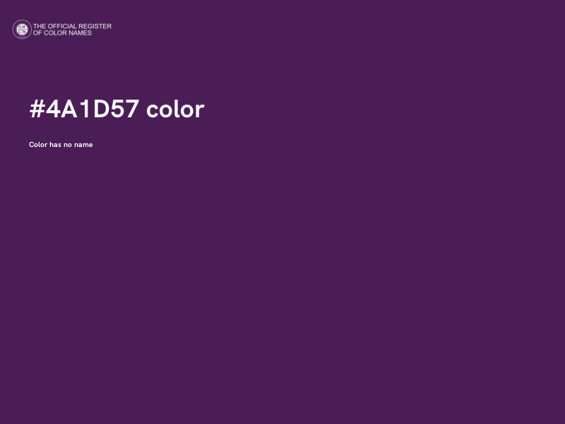 #4A1D57 color image