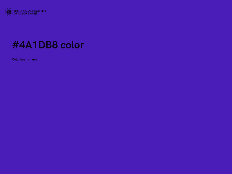 #4A1DB8 color image
