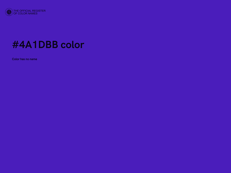 #4A1DBB color image