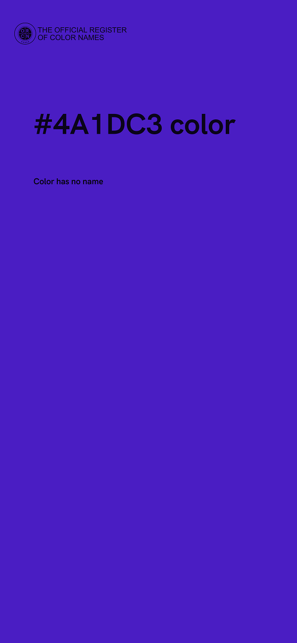 #4A1DC3 color image