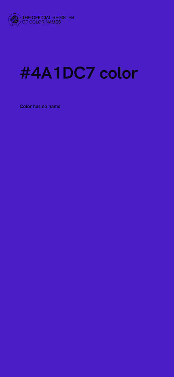 #4A1DC7 color image