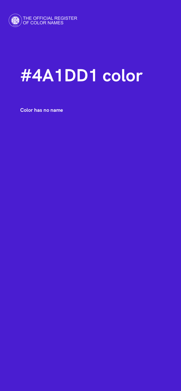 #4A1DD1 color image
