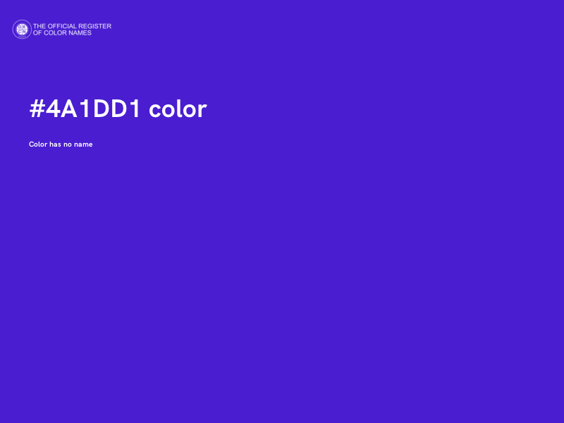 #4A1DD1 color image