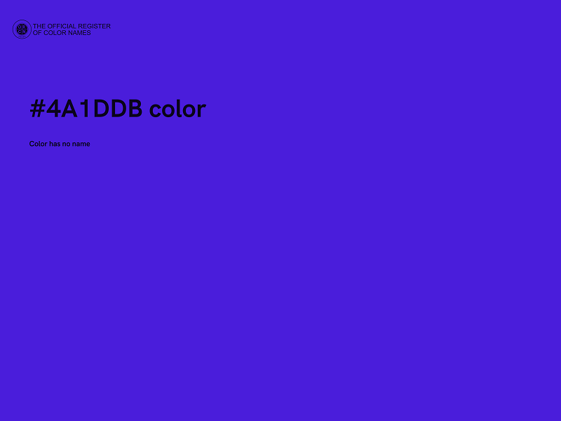 #4A1DDB color image