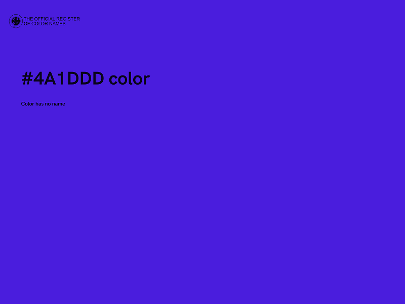 #4A1DDD color image