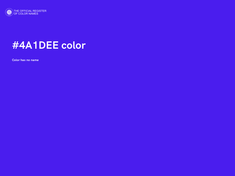 #4A1DEE color image