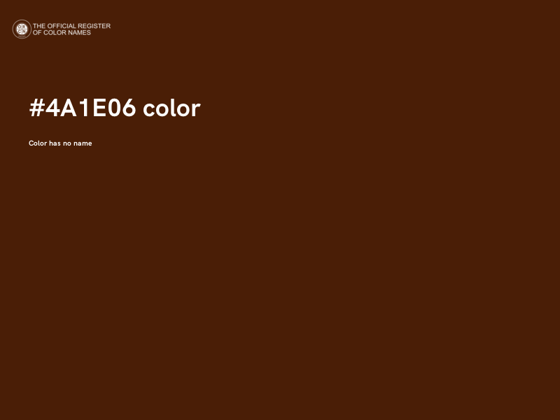 #4A1E06 color image