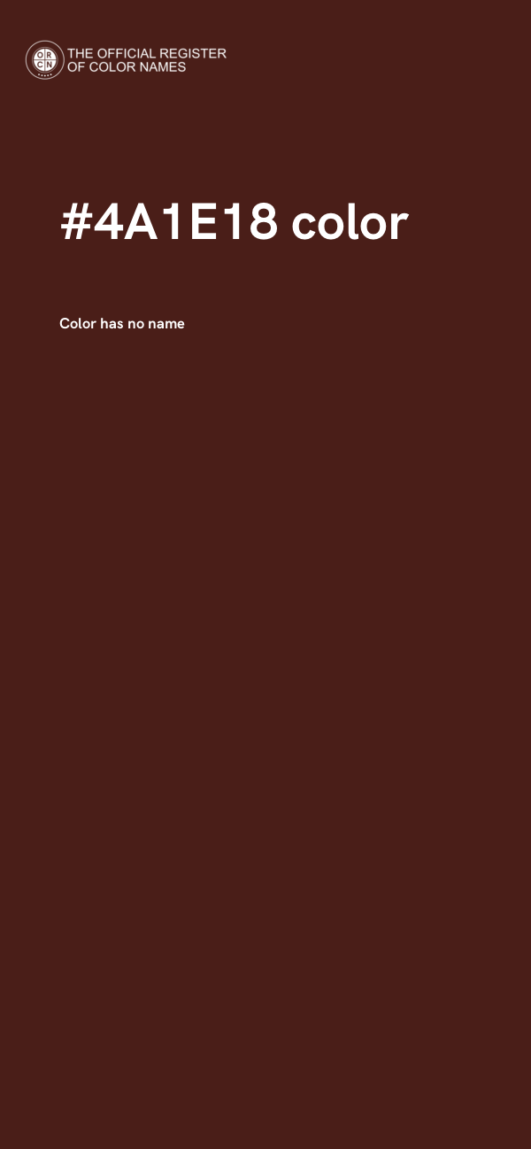 #4A1E18 color image
