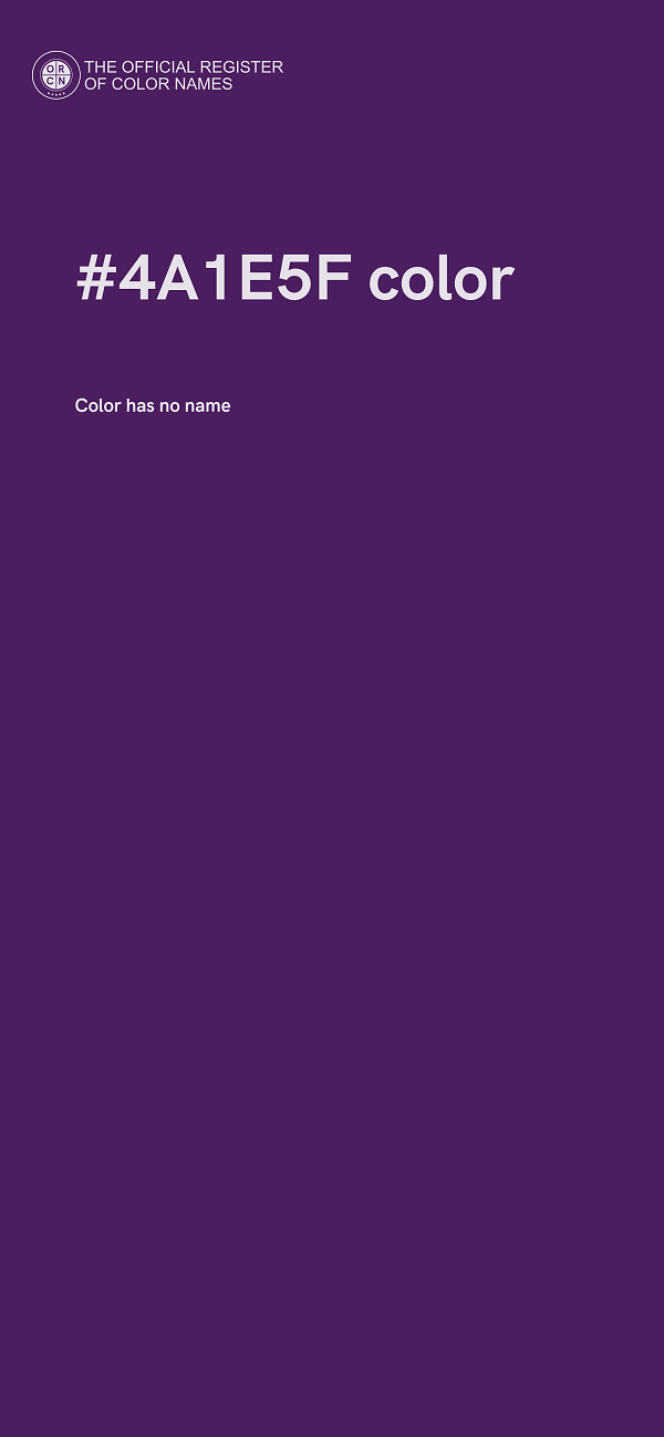 #4A1E5F color image
