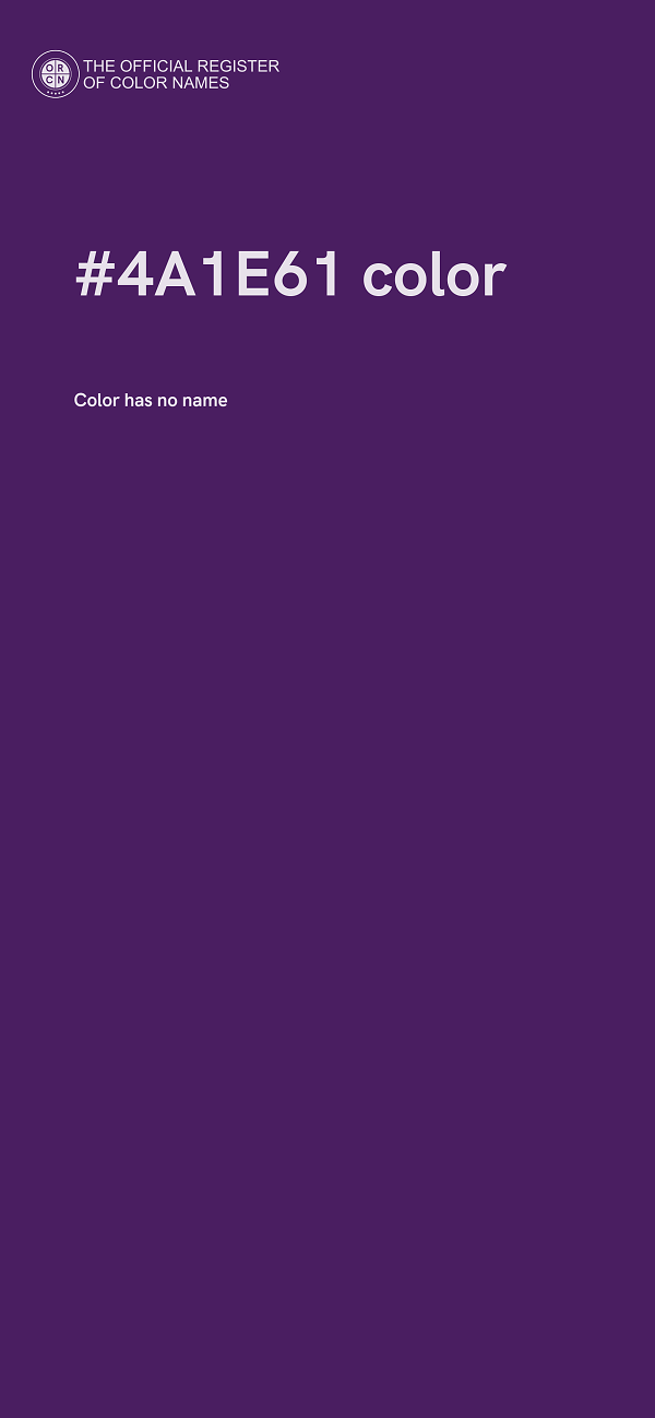 #4A1E61 color image