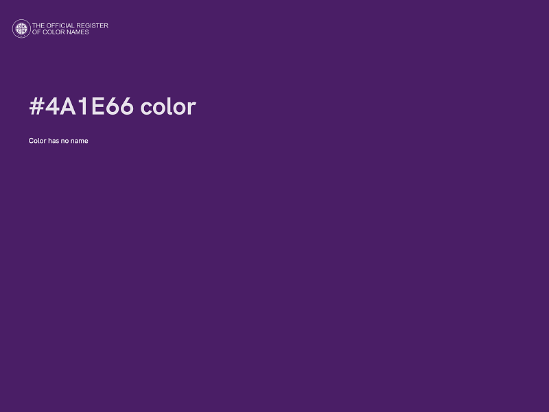 #4A1E66 color image