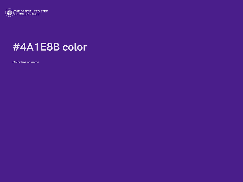 #4A1E8B color image