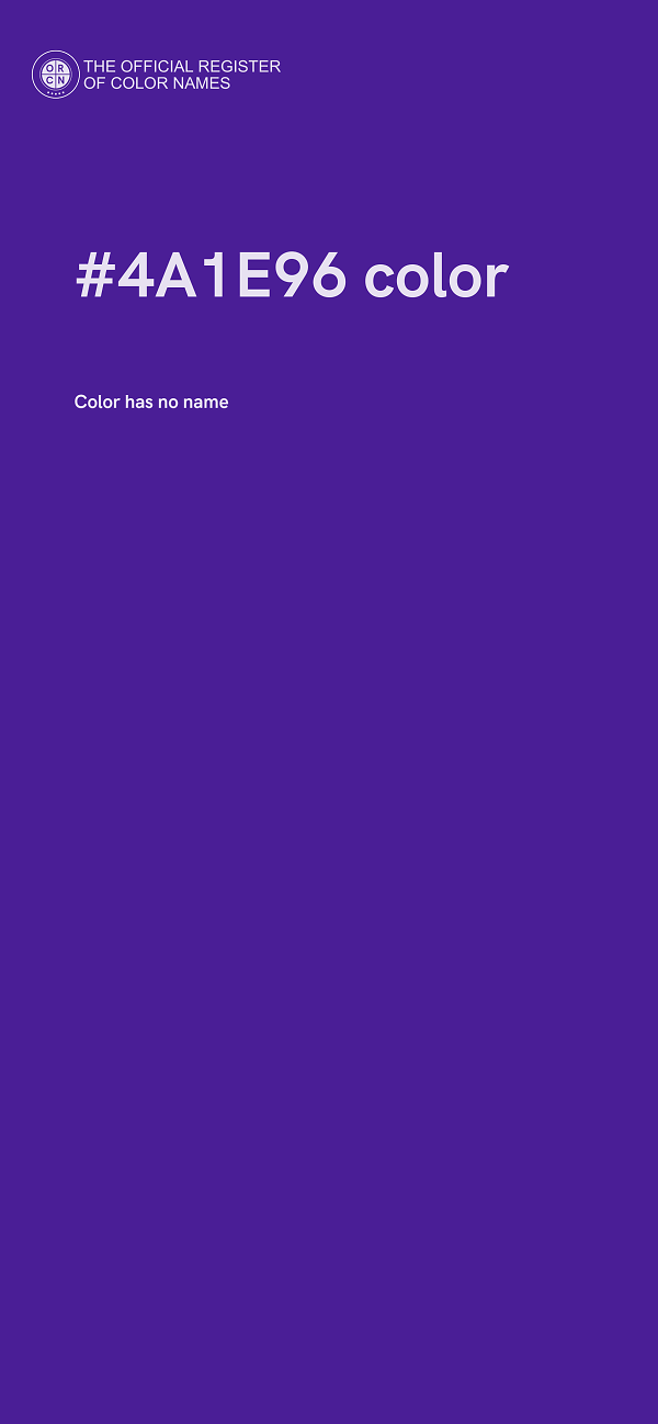 #4A1E96 color image