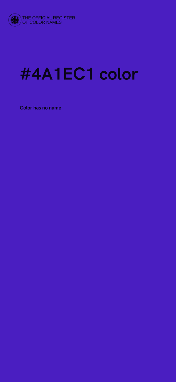 #4A1EC1 color image