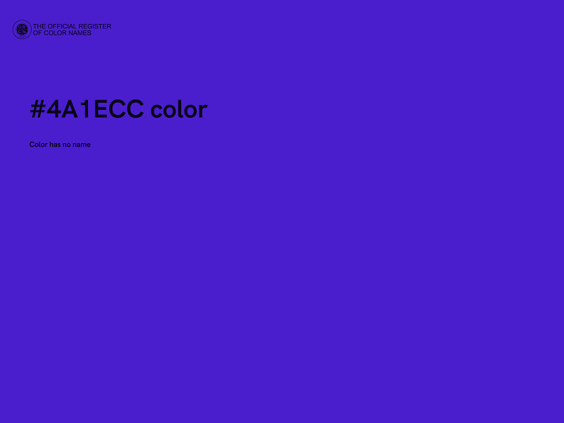 #4A1ECC color image