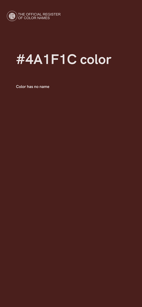 #4A1F1C color image