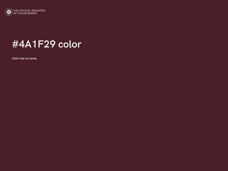 #4A1F29 color image