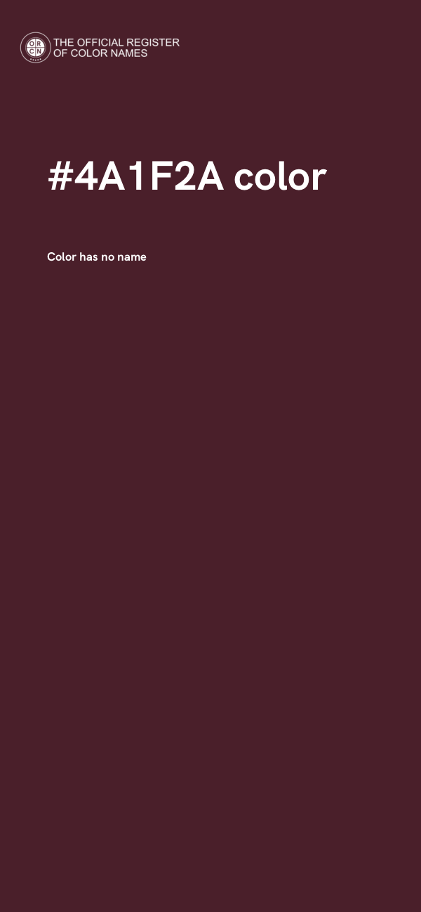 #4A1F2A color image