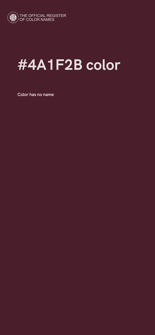 #4A1F2B color image