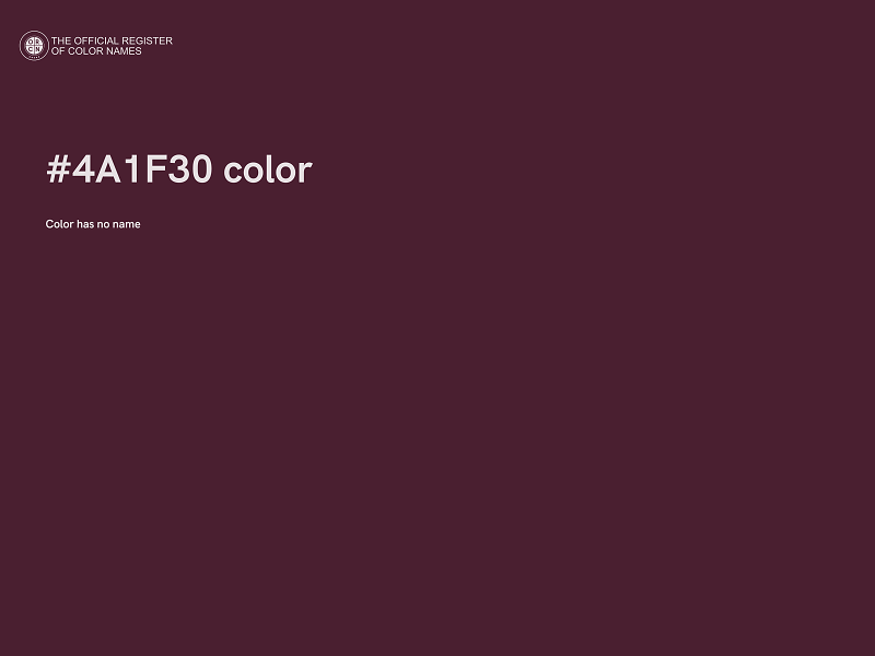 #4A1F30 color image