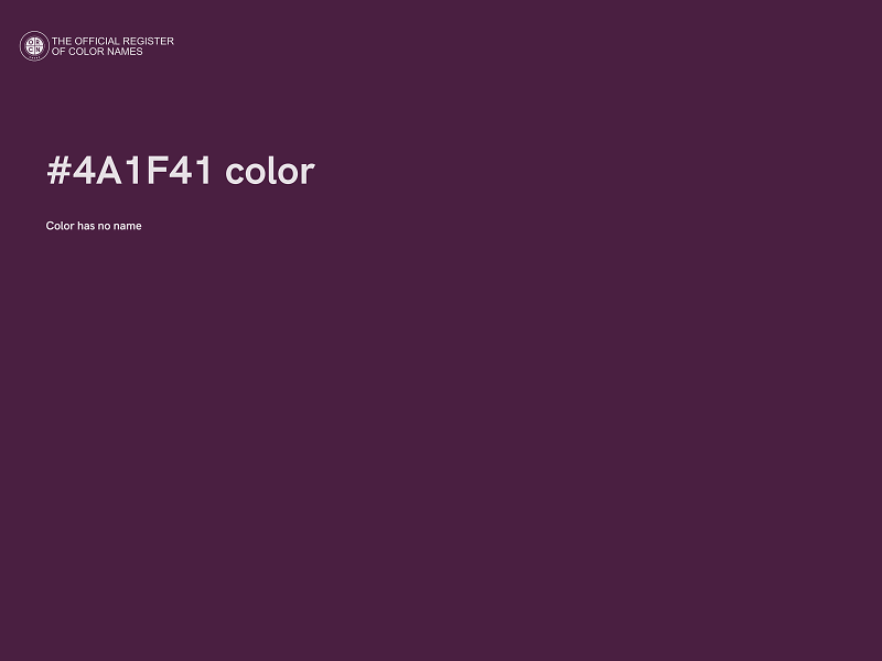 #4A1F41 color image