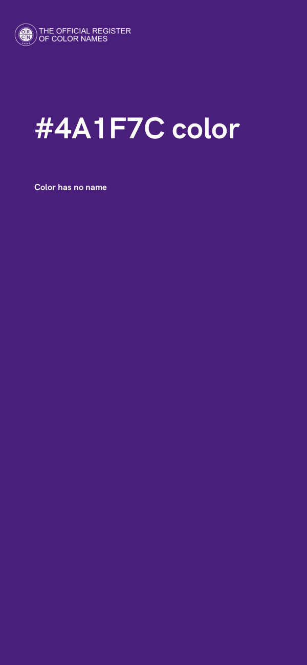 #4A1F7C color image