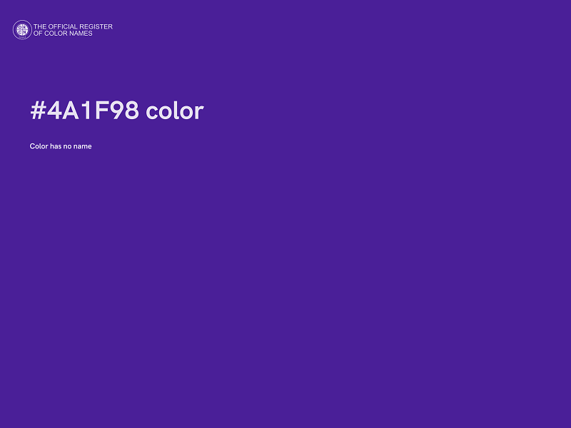 #4A1F98 color image